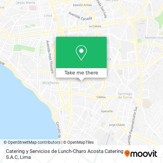 Catering y Servicios de Lunch-Charo Acosta Catering S.A.C map