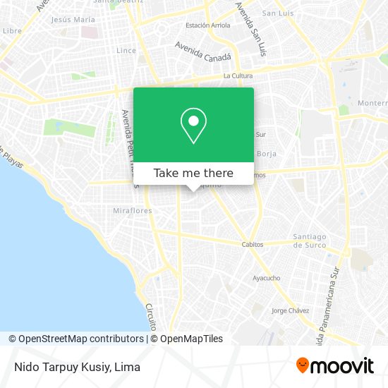 Nido Tarpuy Kusiy map