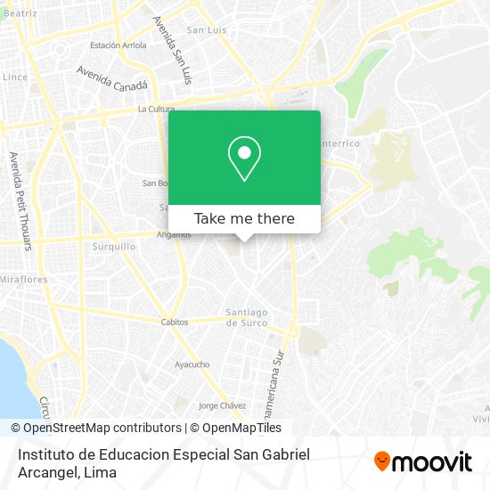 Instituto de Educacion Especial San Gabriel Arcangel map