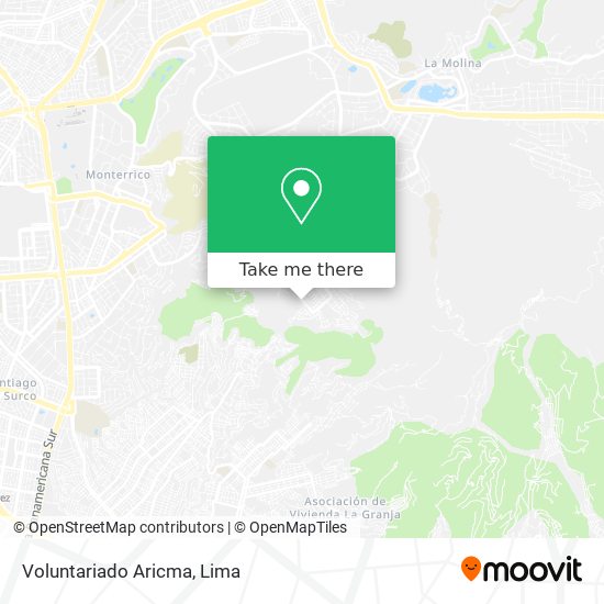 Voluntariado Aricma map
