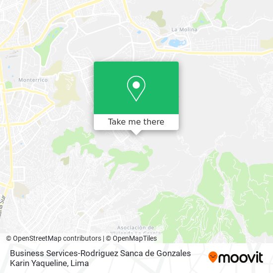 Mapa de Business Services-Rodriguez Sanca de Gonzales Karin Yaqueline