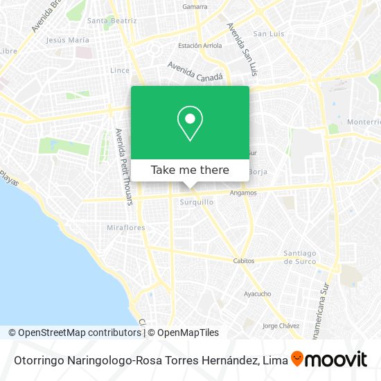 Otorringo Naringologo-Rosa Torres Hernández map