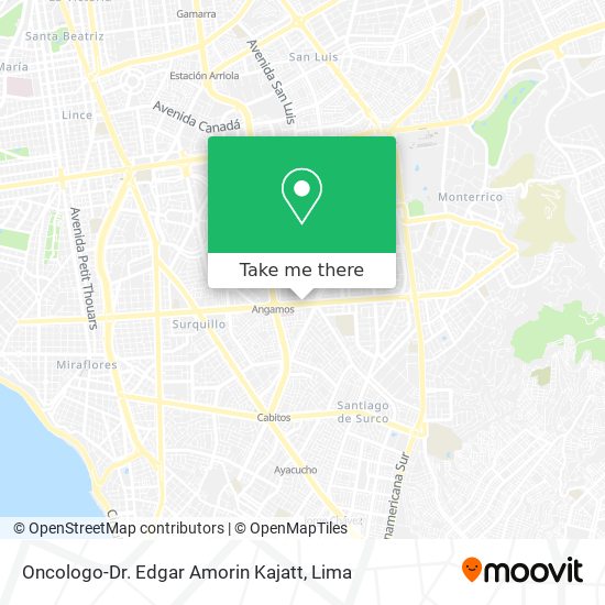 Oncologo-Dr. Edgar Amorin Kajatt map