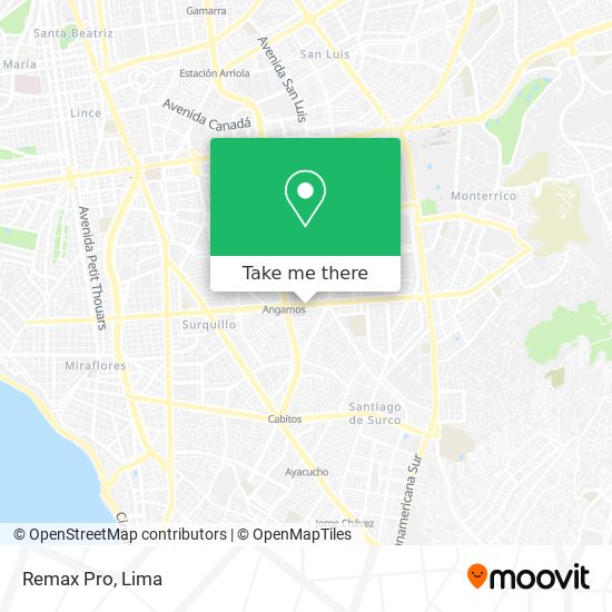 Mapa de Remax Pro