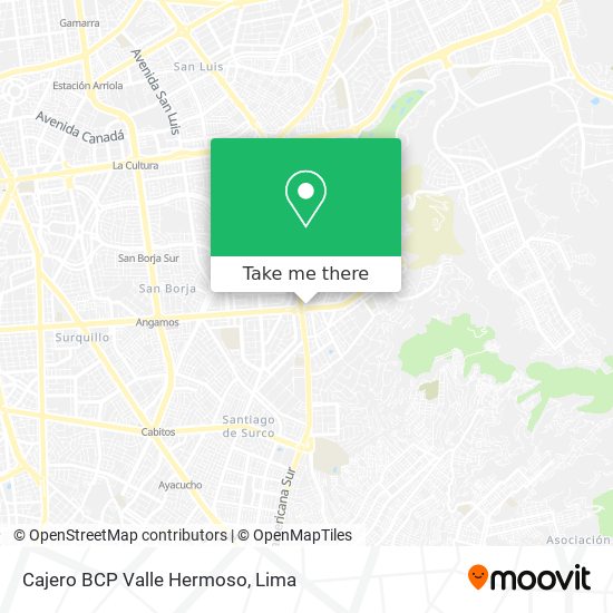 Cajero BCP Valle Hermoso map