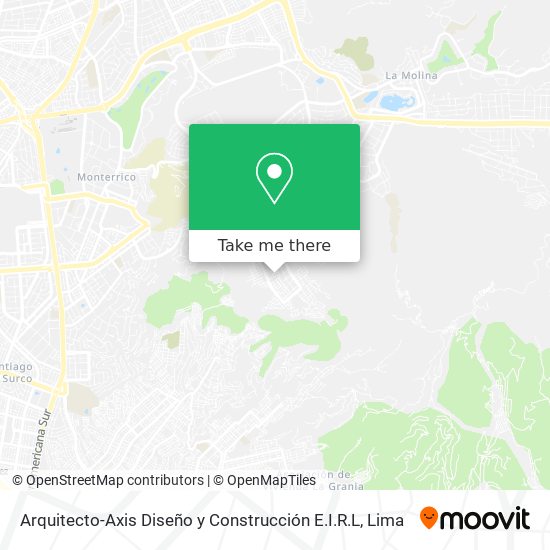 Mapa de Arquitecto-Axis Diseño y Construcción E.I.R.L