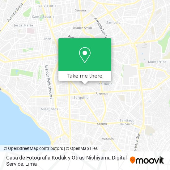 Casa de Fotografia Kodak y Otras-Nishiyama Digital Service map