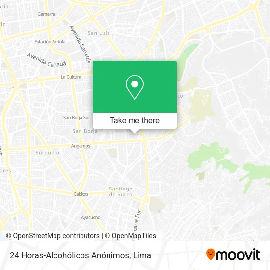 24 Horas-Alcohólicos Anónimos map