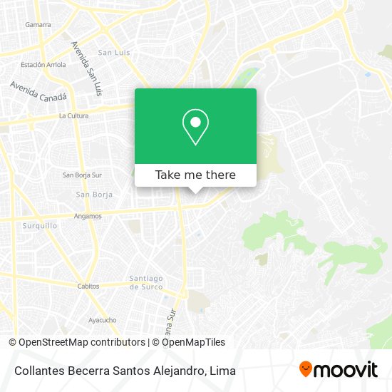 Collantes Becerra Santos Alejandro map