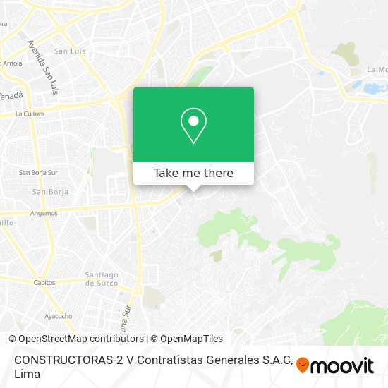 Mapa de CONSTRUCTORAS-2 V Contratistas Generales S.A.C