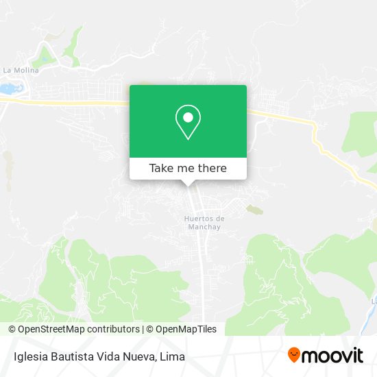 Mapa de Iglesia Bautista Vida Nueva