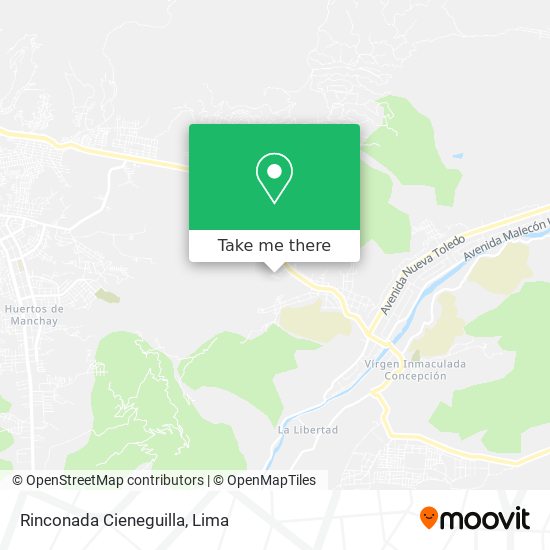 Rinconada Cieneguilla map