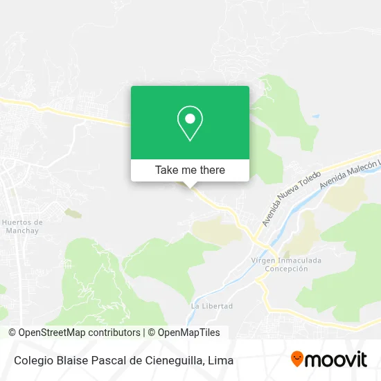 Colegio Blaise Pascal de Cieneguilla map