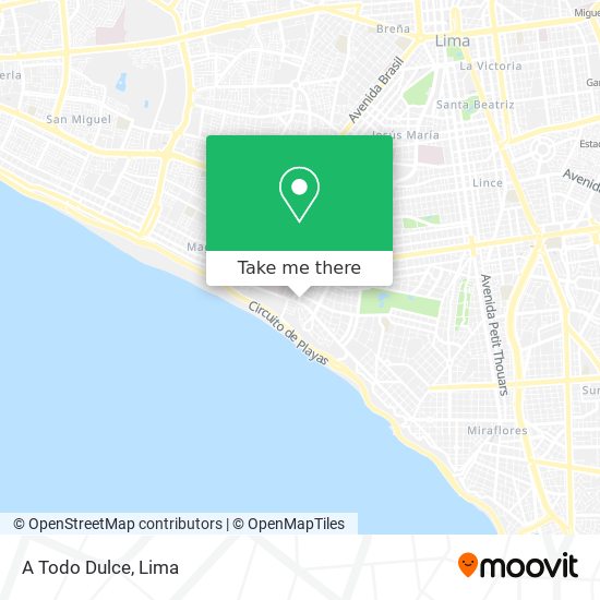 A Todo Dulce map