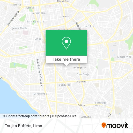 Tsujita Buffets map