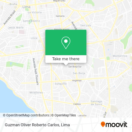 Guzman Oliver Roberto Carlos map