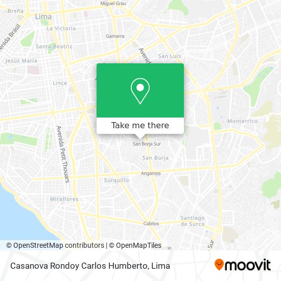 Casanova Rondoy Carlos Humberto map