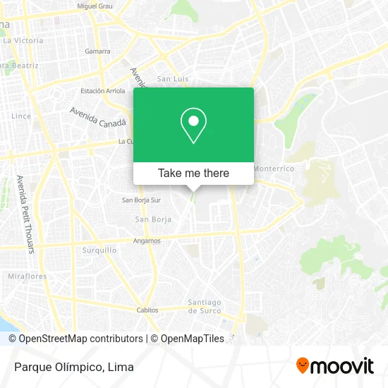 Mapa de Parque Olímpico