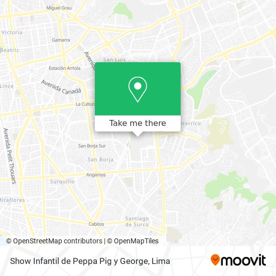 Show Infantil de Peppa Pig y George map