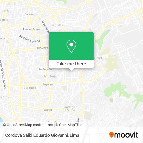 Cordova Saiki Eduardo Giovanni map