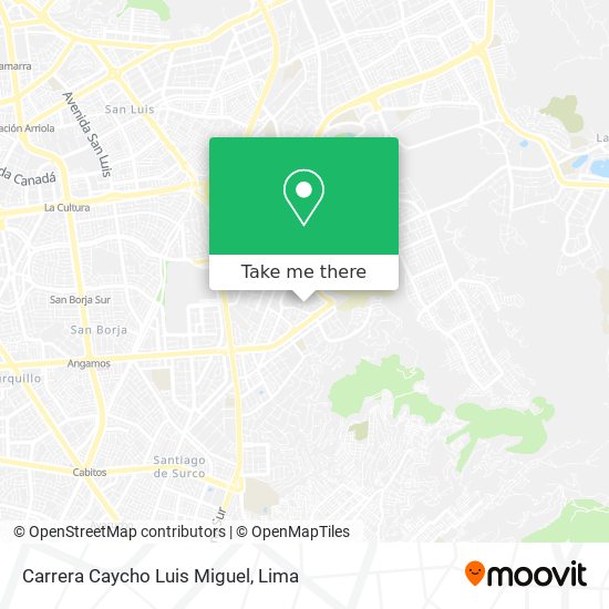 Carrera Caycho Luis Miguel map