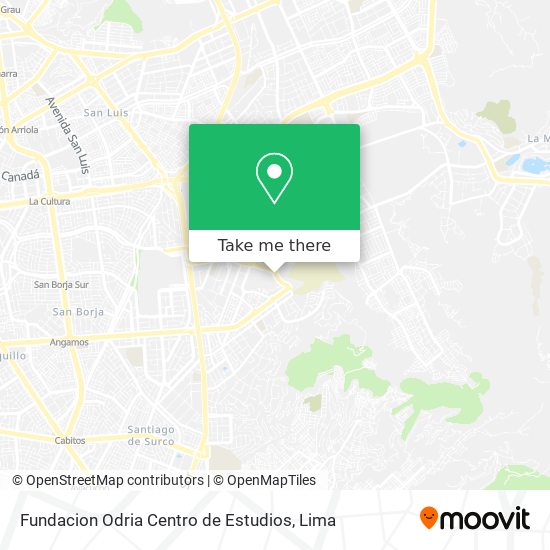 Mapa de Fundacion Odria Centro de Estudios