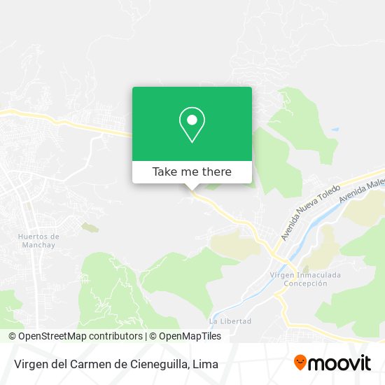 Virgen del Carmen de Cieneguilla map