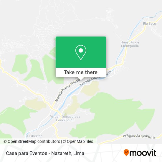 Casa para Eventos - Nazareth map