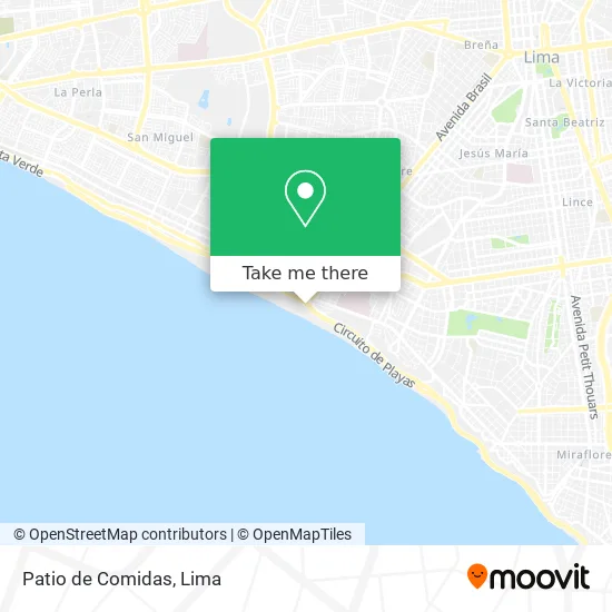 Patio de Comidas map