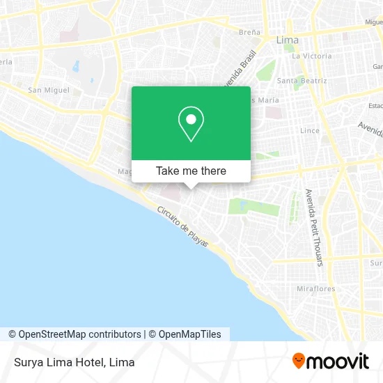 Surya Lima Hotel map