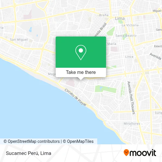 Sucamec Perú map