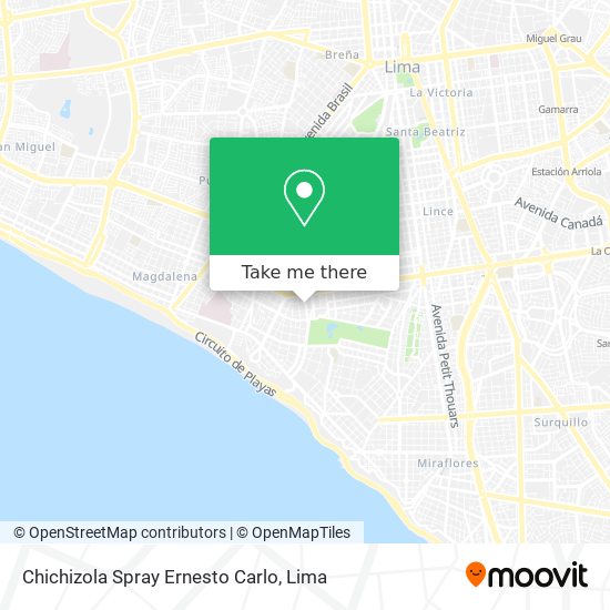 Mapa de Chichizola Spray Ernesto Carlo