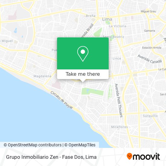 Mapa de Grupo Inmobiliario Zen - Fase Dos