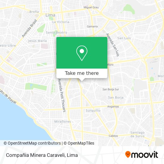 Mapa de Compañia Minera Caraveli