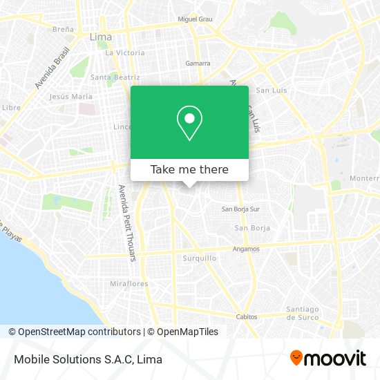 Mobile Solutions S.A.C map