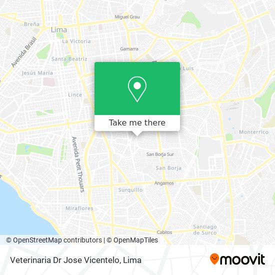 Veterinaria Dr Jose Vicentelo map