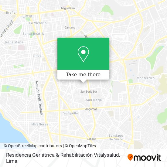 Residencia Geriátrica & Rehabilitación Vitalysalud map