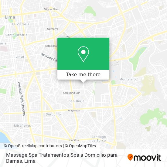 Massage Spa Tratamientos Spa a Domicilio para Damas map