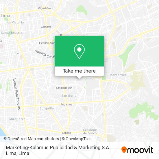 Marketing-Kalamus Publicidad & Marketing S.A Lima map