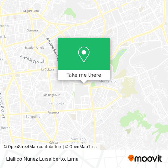 Mapa de Llallico Nunez Luisalberto