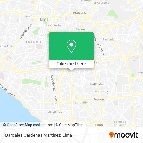 Mapa de Bardales Cardenas Martinez