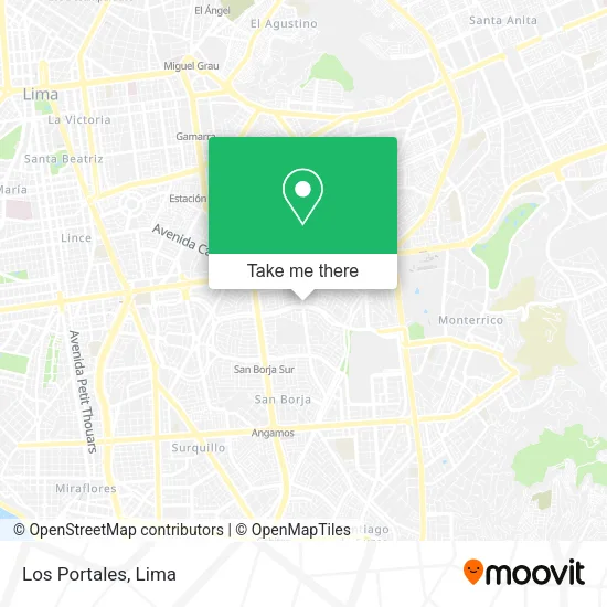 Mapa de Los Portales