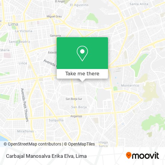 Carbajal Manosalva Erika Elva map