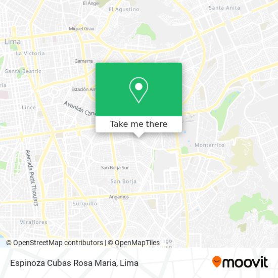 Mapa de Espinoza Cubas Rosa Maria