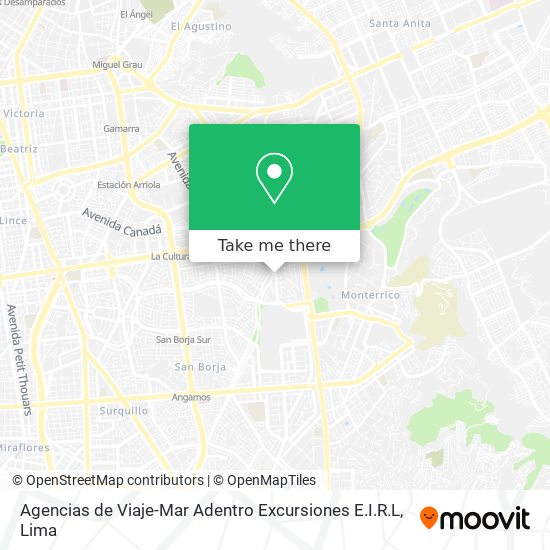 Agencias de Viaje-Mar Adentro Excursiones E.I.R.L map