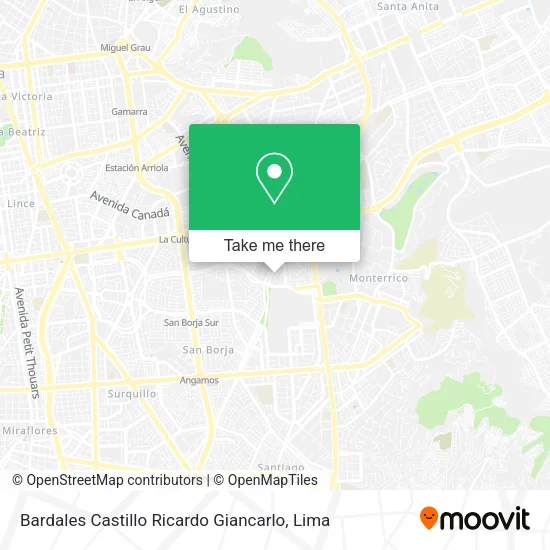 Mapa de Bardales Castillo Ricardo Giancarlo