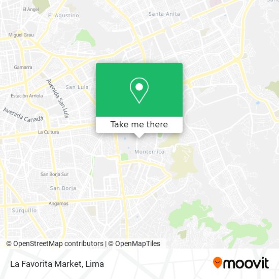 La Favorita Market map