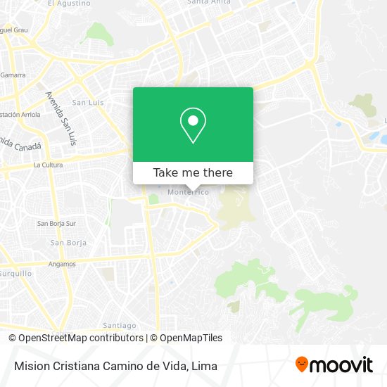Mision Cristiana Camino de Vida map