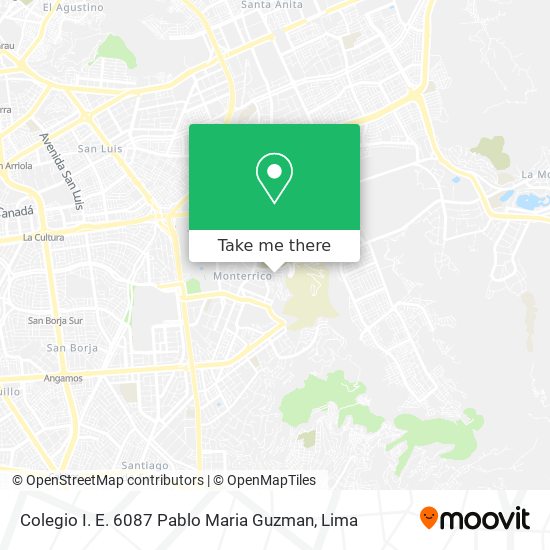 Colegio I. E. 6087 Pablo Maria Guzman map