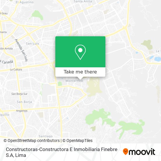 Constructoras-Constructora E Inmobiliaria Finebre S.A map